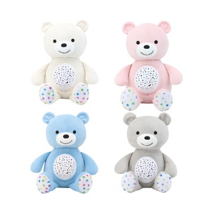 Juguete de chupete de bebé de animales de peluche con luz y música, juguete de peluche de bebé de oso encantador con proyector de luz nocturna chupete <span class=keywords><strong>para</strong></span> dormir - Product Image 4