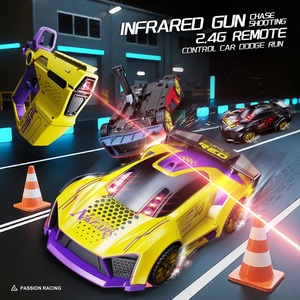 Coche de Carreras RC 2.4G 3 en 1 con Disparo Láser, Seguimiento Infrarrojo, Juguete de Batalla, Coche de Control Remoto Interactivo para Padres e Hijos, para Niños - Product Image 4