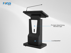 <span class=keywords><strong>Atril</strong></span> de podio digital para auditorio con pantalla de Escritura compatible capacitiva electromagnética de 21,5 pulgadas y altavoz para conferencias - Product Image 3
