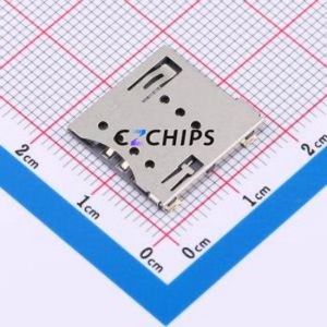 C7092-03 SIM Card Connector SMD Connector ( Card Type: Micro SIM Card )( Operating Temperature: -40℃~+85℃ ) - Product Image 1