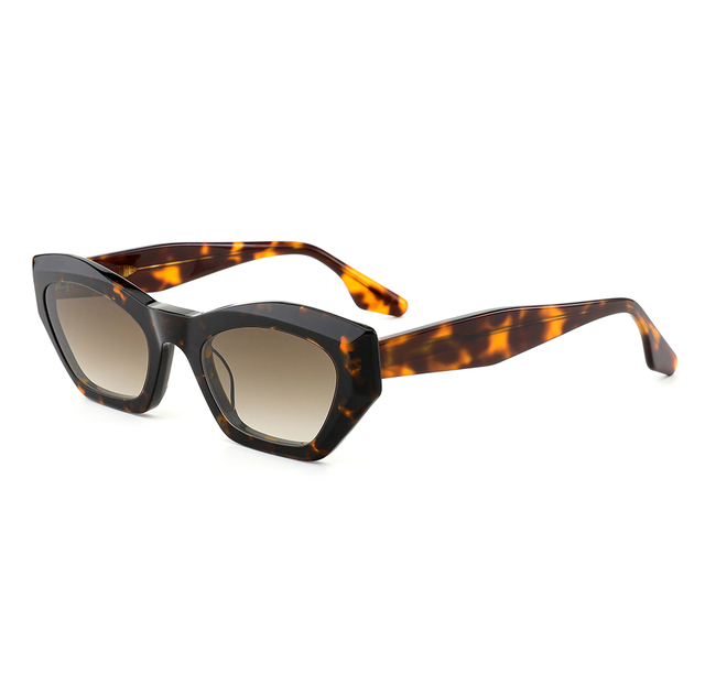 Fashion Trendy Sunglasses Lamination Acetate Sun Glasses with TAC Polarized Sunglasses Lens Designer Sunglasses for Women