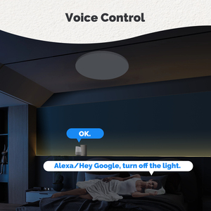 MOES Tuya WiFi Luz de techo Lámpara inteligente Bluetooth con <span class=keywords><strong>baliza</strong></span> Control remoto Funciona con Alexa Google Home - Product Image 4