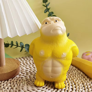 Jouets anti-stress en PVC unisexe en gros, grande boîte de jeux amusants anti-stress en forme d'orang-outan pour la décoration de la maison - Product Image 2