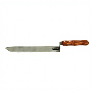 Cuchillo Desoperculador de Colmenas Manual Económico Nuevo de Acero Inoxidable en Forma de Z con Hoja Serrada de Madera Maciza para Apicultura, Recolección, 1 Año de Garantía - Product Image 1