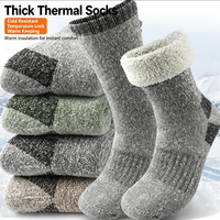 Chaussettes Thermiques Épaisses Premium Hiver 2026 Femme Homme Mi-Mollet Doublées Polaire Melangeées pour Randonnée Ski Chaudes Confortables Usage Extérieur