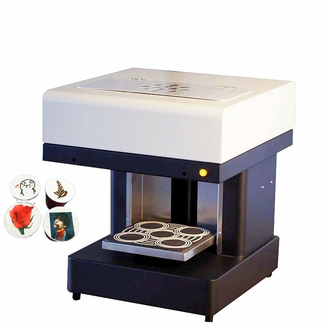 Selfie Edible Ink 3D Latte Art Coffee Face Printer Cappuccino Coffee Foam Image Printing Machine