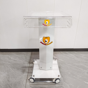Moderne Design Acryl Ziekenhuis <span class=keywords><strong>Trolley</strong></span> Met Wielen Medische Laptop Kar Voor Beauty Machine In Salon Meubels Voor Kliniek Of Spa
