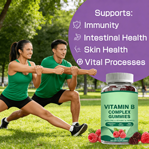 Gummy <span class=keywords><strong>Vitamin</strong></span> <span class=keywords><strong>B</strong></span> Vegan Grosir, Gummy <span class=keywords><strong>Vitamin</strong></span> <span class=keywords><strong>B</strong></span> Kompleks yang Ampuh, Dukungan <span class=keywords><strong>Vitamin</strong></span> C Esensial - Product Image 3