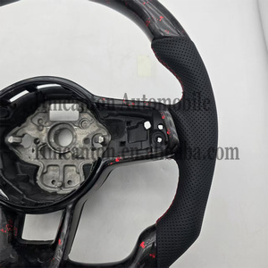 Volant en cuir en fibre de carbone forgé Offre Spéciale pour Audi A4 RS3 RS5 RS6 A6 C7 C6 A7 A3 RS7 TTRS TT R8 S4 Volant de voiture - Product Image 5
