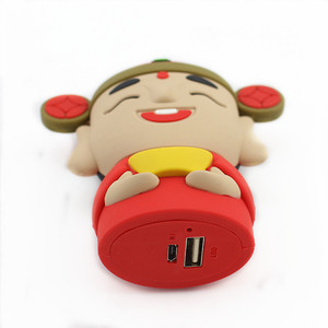 DY-001 populaire carton figure 2600mah banque de puissance pour téléphone portable style chinois dieu de la richesse banque de puissance jetable - Product Image 1