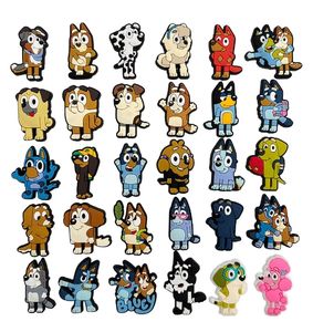 Adornos de PVC de dibujos animados de anime, dijes de zapatos de Bluys Bingo, hebillas de goma, accesorios para decorar zuecos - Product Image 1