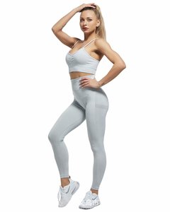 सस्ते कस्टम योग पैंट आरामदायक रंगीन नायलॉन फिटनेस बट लिफ्ट Legging योग पैंट योग खेल सूट बनियान अंडरवियर सेट - Product Image 6
