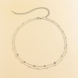Cadena Corporal de Acero Inoxidable con Baño de Oro de 18K Personalizada para Mujer, Antideslustre, Impermeable, Joyería Clásica de Playa, Venta al por Mayor a Granel - Product Image 4