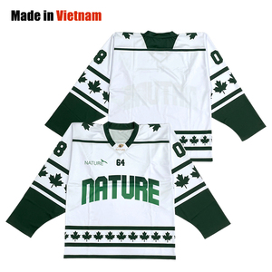 Sublimación personalizada Hockey sobre hielo Jersey equipo uniforme totalmente sublimado impresión Spandex/algodón secado rápido transpirable Unisex - Product Image 1