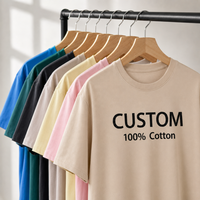 Kaos Logo Kustom Berkualitas Tinggi Grosir Katun Cetak Kaos Kasual Pria Polos Lengan Pendek untuk Pria