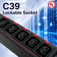 Unité de distribution d'alimentation (PDU) intelligente UL 36 ports C39 63A 415V avec SNMP pour centre de données, rack de serveur 42U 48U, PDU commutée pour rack haute densité