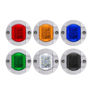Luz de cortesía marina redonda de 3 pulgadas y 6 LED, 12V, para popa, ancla, cubierta, para yates, botes, veleros, pontones y buques de carga - Product Image 1