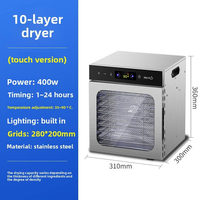 Déshydrateur alimentaire automatique Tengao en acier inoxydable, sécheuse électrique pour fruits, légumes, viande séchée, usage domestique et commercial, 220V