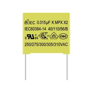 Capacitor de filme 310v 275v 0.47uf, capacitor de autocura excelente 474 x2 0.47mfd X2-474K/275v/310v