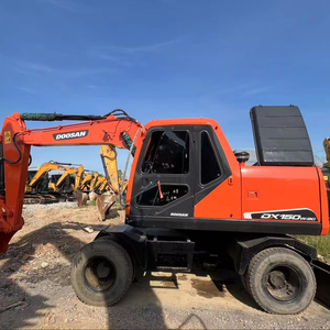Excavatrice Doosan d'occasion de haute qualité à bas prix Machine DX150W Excavatrice d'occasion DX150 Doosan DX150 à vendre - Product Image 1