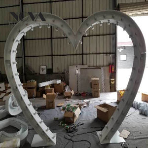 2019 coração de ferro arco jardim/festa de casamento Portão com carrinho de flor - Product Image 1