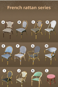 Nuevo Juego de Mesa y Sillas Plegables de Aluminio Estilo Francés para Exteriores, Juego de Tres Piezas para Jardín, Cafeterías, Tiendas de Té con Leche, Hoteles, Casas de Huéspedes - Product Image 6