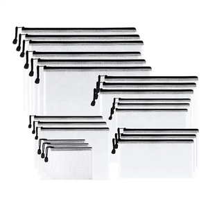 Wholesale Mens File Document Organizer Travel School Office Waterproof Zipper Mesh Pouch Bags With Zipper Bag