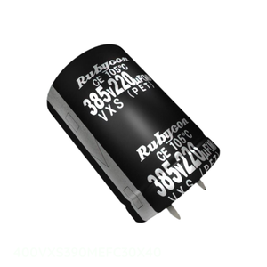 390 uF ตัวเก็บประจุแบบมีรูรับแสง390 uF 20% 400V - Product Image 1