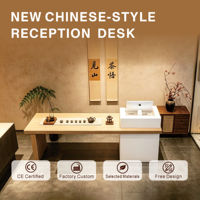 Nouvelle table à thé multifonctionnelle en bois de style chinois, comptoir de caisse, comptoir de réception, salons de beauté, centres de bien-être, salons de thé