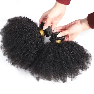 Produits Pour Cheveux Vendor Extensions Unprocessed Remy Pack Afro Kinky Curly Human Hair Bundles
