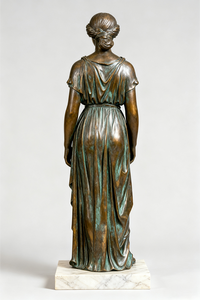 特注サイズ等身大伝統鋳造ブロンズ少女像 屋外装飾用 - Product Image 3