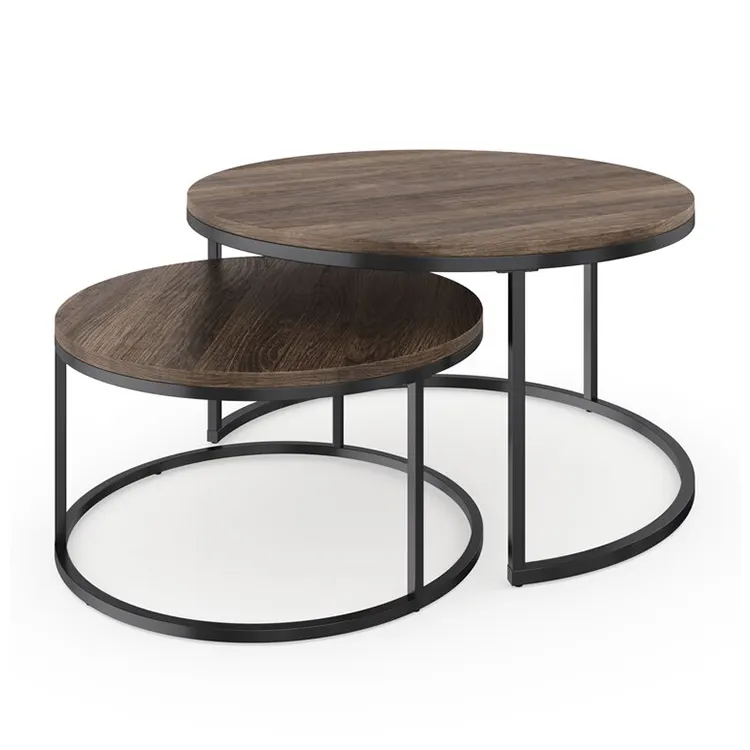Wabi-sabi мебель для гостиной, комбинированные металлические ножки из березового дерева, журнальный столик из МДФ