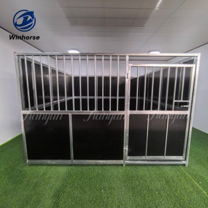 Tenda Abrigo Portátil para Cavalos, Estrutura Temporária com Painéis de Madeira Compensada para Uso Equino ao Ar Livre - Product Image 4