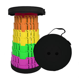 Portable Retractable Folding Seat Collapsible Telescoping stool outdoor chair