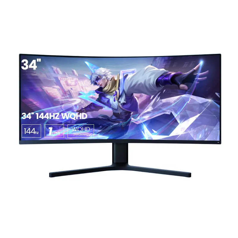 New cong màn hình 34 inch không Khung 4K 144Hz 3440*1440p va/tn/IPS màn hình lớn LED màn hình 34 inch Máy tính chơi game màn hình