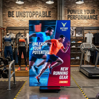 Indoor SMD 1R1G1B LED-Display Tri-Fold GOB Splicable Digital Signage 500cd/ Nova Asynchrones System Messestand HiSeaVis