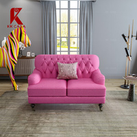 Canapé simple à boutons de conception européenne, mobilier de salon moderne, ensembles de canapés en tissu uniques pour une utilisation multi-espaces