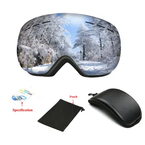 Penjualan Terbaik kustom anti-kabut OEM ODM salju ski UV400 perlindungan snowboard kacamata ski