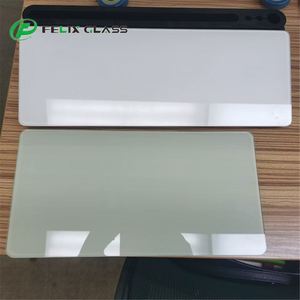 Paleta de pintura de vidrio templado transparente de 3mm y 4mm para pintura acrílica y al óleo Respaldo de hierro bajo y metal para uso magnético - Product Image 5