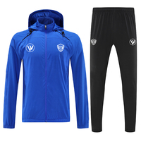 Nueva Chaqueta de Fútbol para Hombre 2026, Cómoda, Transpirable, de Secado Rápido, Cortavientos, 100% Poliéster, para Todas las Temporadas