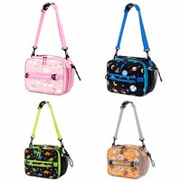 Sac isotherme pour enfants en tissu Oxford, imprimé dessin animé personnalisé, imperméable, avec poignée, capacité 5L, doublure en feuille d'aluminium, vente en gros