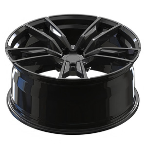 Juego de 4 Ruedas de Aleación Forjadas Cóncavas de 22 Pulgadas, 5x120, 20 mm de Profundidad, Cinco Radios, para G80 M3 G20 M340i Corvette C8 Tesla - Product Image 1