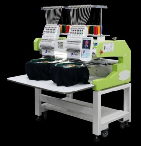 FUJA High Speed Computer Digital 2 Heads Embroidery <b>Machine</b> Price with 2 Heads 12 & 15 Needles - Product Image 2