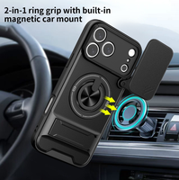 Coque arrière antichoc avec protection coulissante pour appareil photo pour iPhone 18 Pro, étui hybride rigide et souple pour Huawei Pura 80 Pro / Pura 80 Ultra