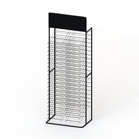 Présentoir en fil métallique autoportant à 10 niveaux pour papier A2 A3 A4, structure KD personnalisée, pour affiches et articles de papeterie en magasin d'art