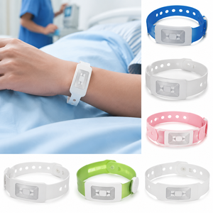 สายรัดข้อมือ RFID NFC สำหรับผู้ป่วยในโรงพยาบาล แบบพิมพ์ได้ ปรับแต่งได้ สำหรับการตรวจสอบสุขภาพและการเข้าถึงของบุคลากร - Product Image 3