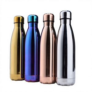 Custom 500Ml Sports UV Electroplating Gradient 304 Stainless Steel Creative Cola <b>Bottle</b> Thermos Flask Water <b>Bottle</b> - Product Image 1