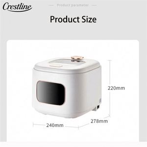 Olla Arrocera Inteligente de Alta Calidad de 3 Litros, Electrodoméstico Digital Multifunción con Pantalla Táctil, Control Táctil, Diseño Cuadrado de Plástico - Product Image 4
