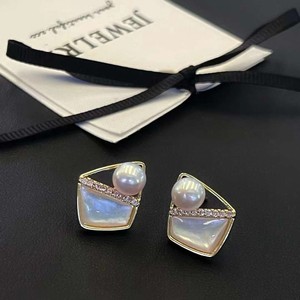 Pirinç Altın Kaplama Küpe 6-7mm Doğal Tatlı Su İncileri AAAA Kalite Beyaz Kadınlar İçin Trend - Product Image 3