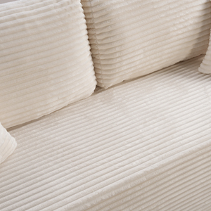 3 Seater Square Corduroy Boneless Light Luxury Modern Couch for Living Room - Product Image 5